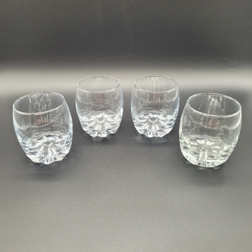 Bormioli Rocco Glasses Set of 4 Galasia Old Fashion Rocks Clear Glass​​​
